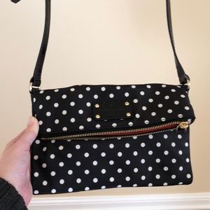EUC. Black/White Polka Dot Kate Spade Crossbody.